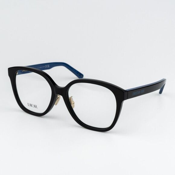 NEW Dior LAPARISIENNEDIORO S3F 1000 Shiny Black Blue Women Eyeglasses - Picture 4 of 10